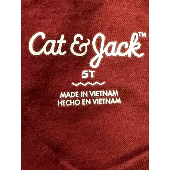 Girls Burgundy Sparkle Top Size:5T - Picture 3 of 3